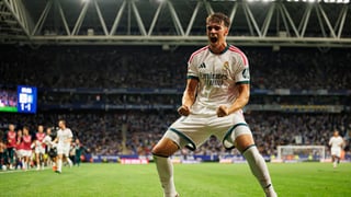 Carlos Espí, goleador del Real Madrid, explica su celebración: "Esa rabia ha sido fruto de todo"