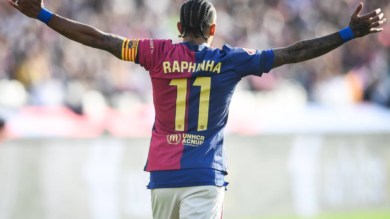 Las asombrosas cifras de Raphinha esta temporada