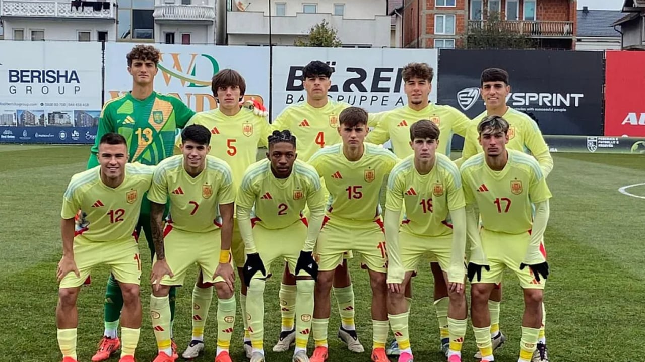 Victoria, titularidad y una roja para Pablo García y Manu González en su debut con la sub 19