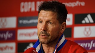Simeone, antes de la final de la Copa del Rey: "Nosotros jugamos el martes Champions, ahora volvemos a tierra"