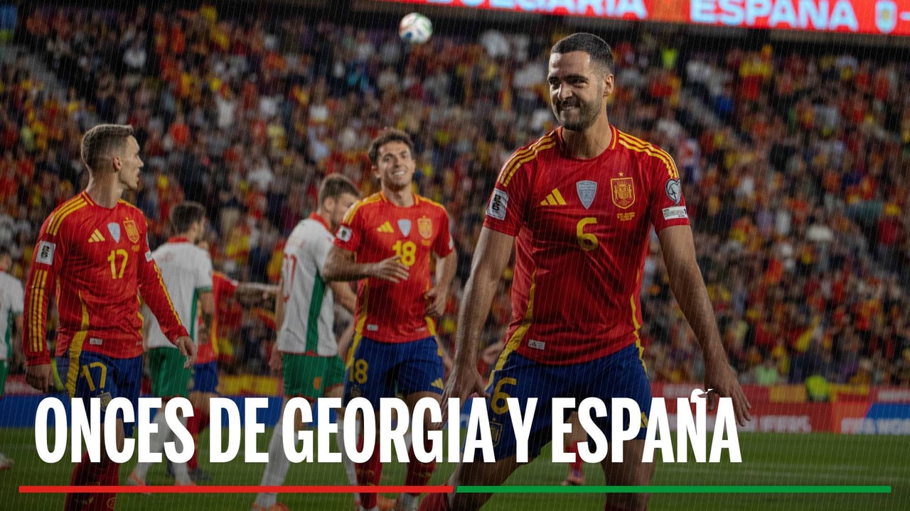 Alineaciones confirmadas del Georgia-España: Onces de Georgia y España para la clasificación del Mundial 2026