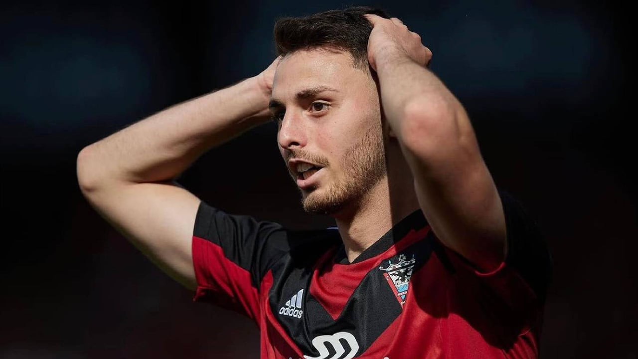 Panichelli podría convertirse en el máximo goleador del Mirandés en una sola temporada por delante de Raúl García de Haro