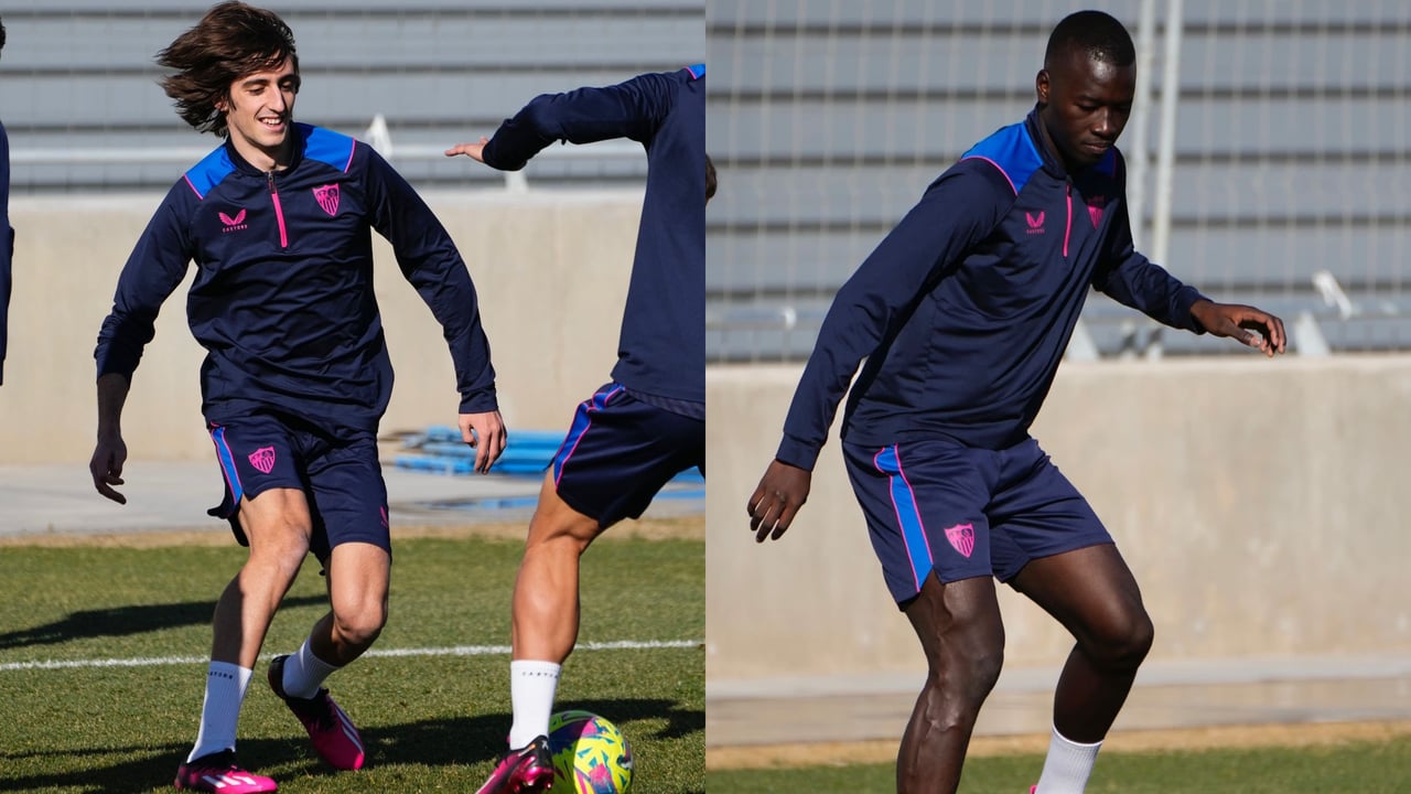 Sampaoli sonríe: Bryan Gil y Pape Gueye entrenan a sus órdenes