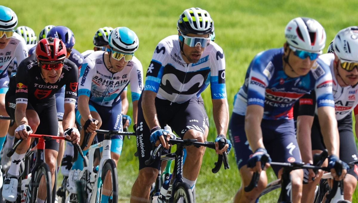 El Movistar Team da la nota en la fiesta del UAE