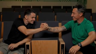 Fidalgo se confiesa con Guardado: su 'novatada', su decisión entre familia y trabajo, cómo lleva jugar menos...