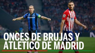 Alineaciones de Club Brujas - Atlético de Madrid: Alineación del Brujas y Atlético de Madrid en el partido de ida de los Playoffs de dieciseisavos de Champions League