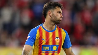 Hugo Duro, delantero del Valencia: "Si el equipo está bien y yo estoy bien, creo que puedo superarlo y debe ser mi objetivo personal"