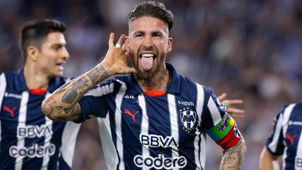 Sergio Ramos ya golea con Rayados a pase de Canales