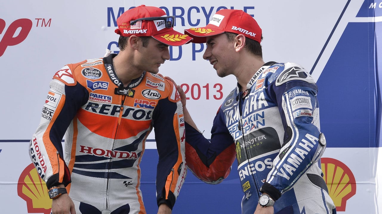 Jorge Lorenzo reta a Dani Pedrosa