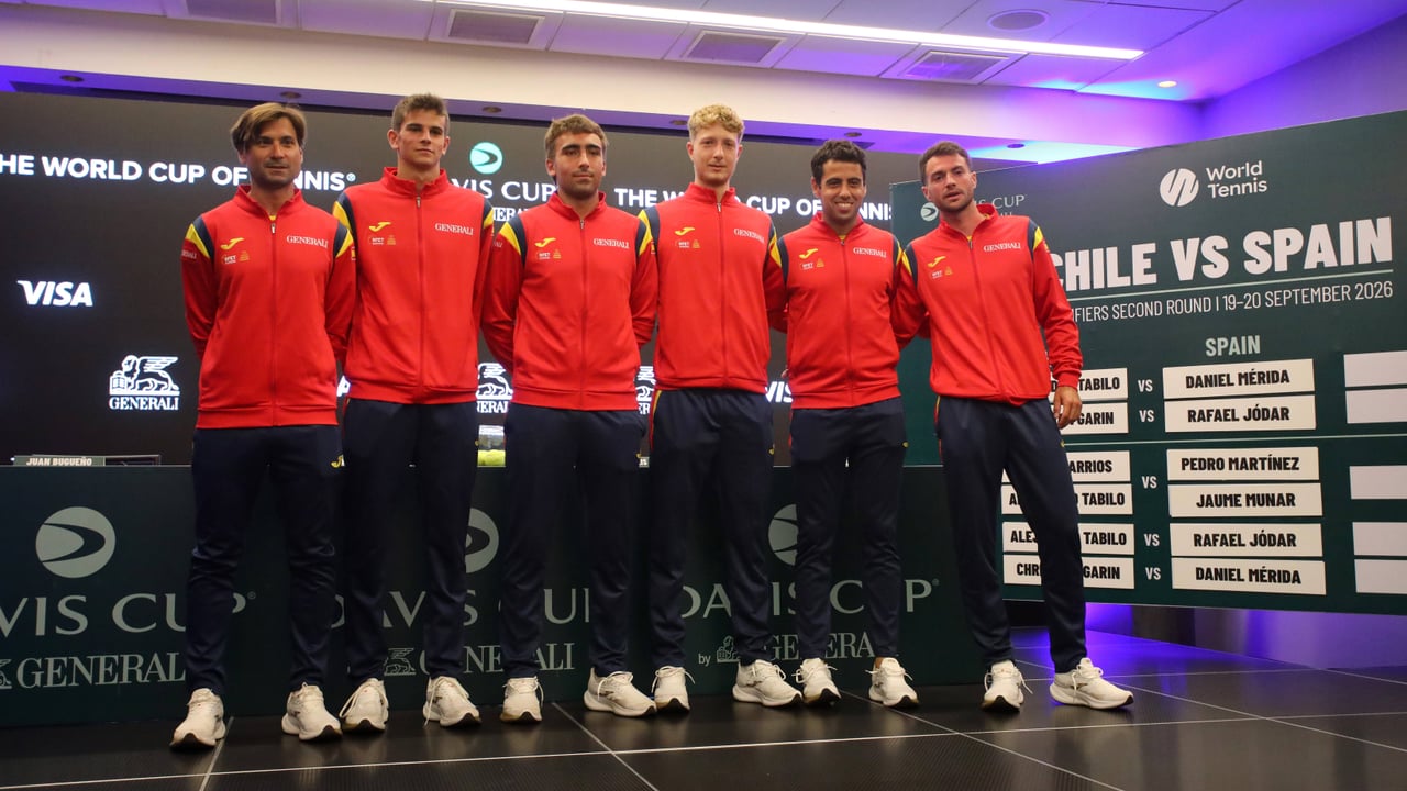 Chile - España Copa Davis 2026: partidos, horarios y dónde ver por TV los partidos de Jódar, Mérida o Landaluce
