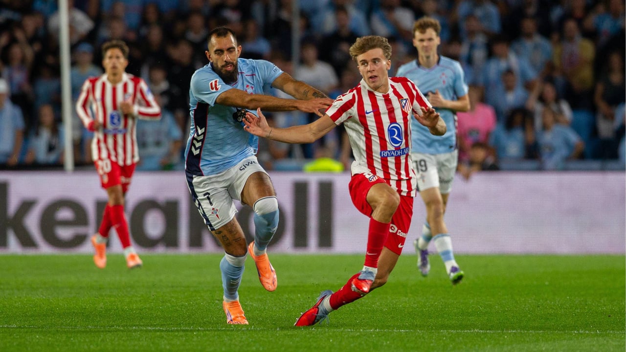 Celta 1-1 Atlético de Madrid: Aspas y Lenglet frenan al Atlético