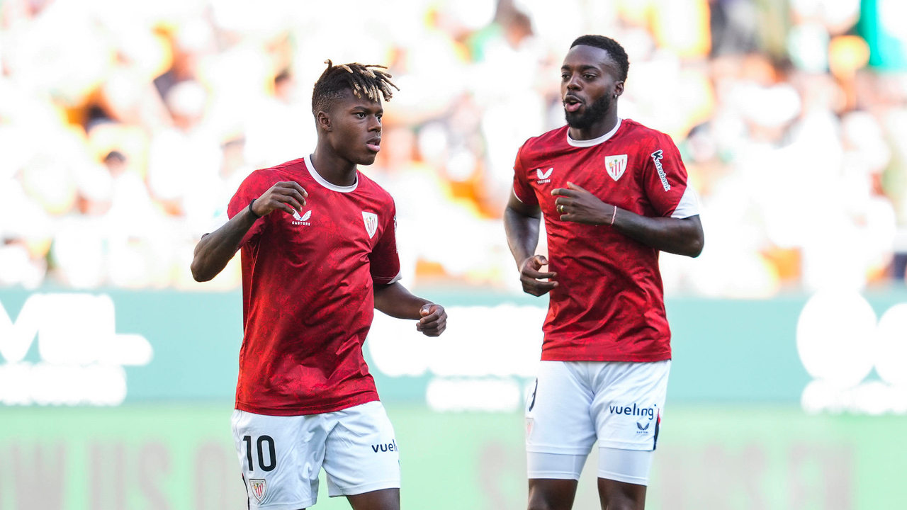 Iñaki y Nico Williams siguen dando alegrías en el entrenamiento del Athletic Club