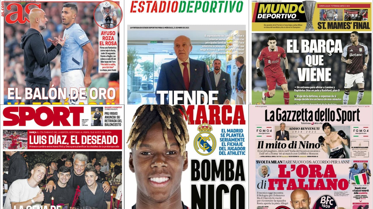 El fichaje de Nico Williams, el deseo bético del Atlético y el extremo que quiere el Barcelona... así vienen las portadas