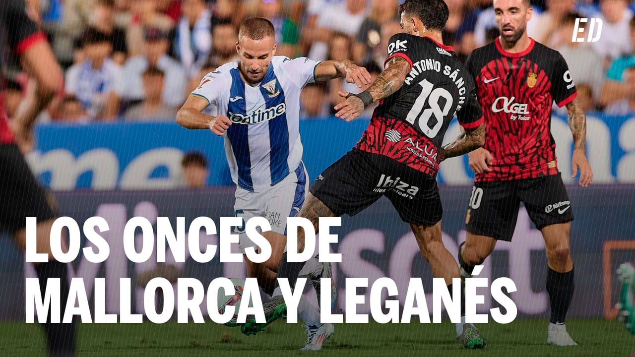 Alineaciones Mallorca - Leganés: Alineación de Mallorca y Leganés en el partido de hoy de LaLiga EA Sports