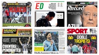 Los árbitros como protagonistas, el liderato en incógnita y lo que queda de jornada liguera, así vienen las portadas