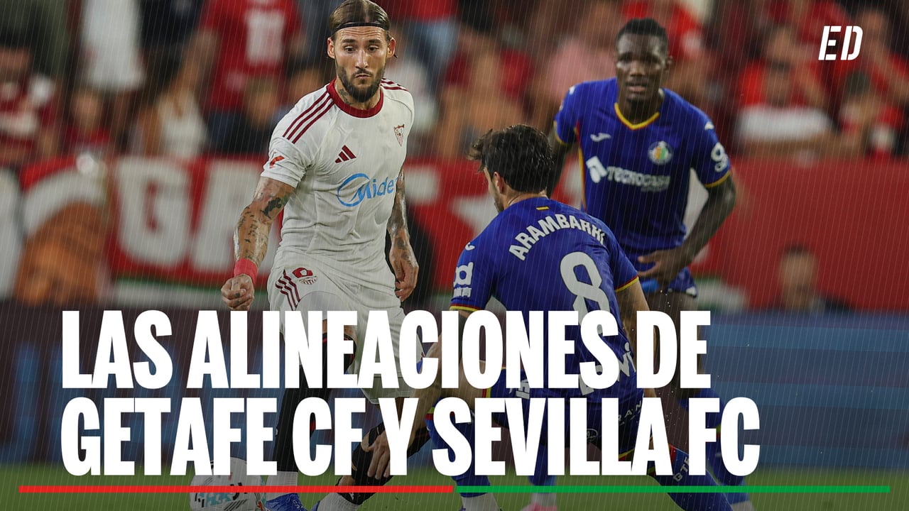 Alineaciones Getafe - Sevilla: alineación probable de Getafe y Sevilla en la jornada 25 de LaLiga