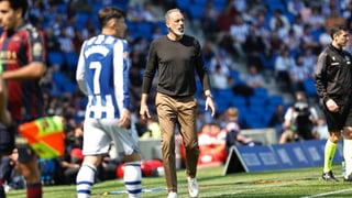 Matarazzo se muerde la lengua con la expulsión de Sergio Gómez: "Si miras todo a cámara lenta..."