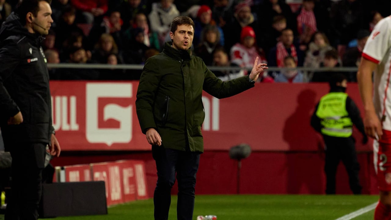 Alessio Lisci lamenta la derrota contra el Girona: "Un partido como hoy lo jugamos 100 veces y lo perdemos una"