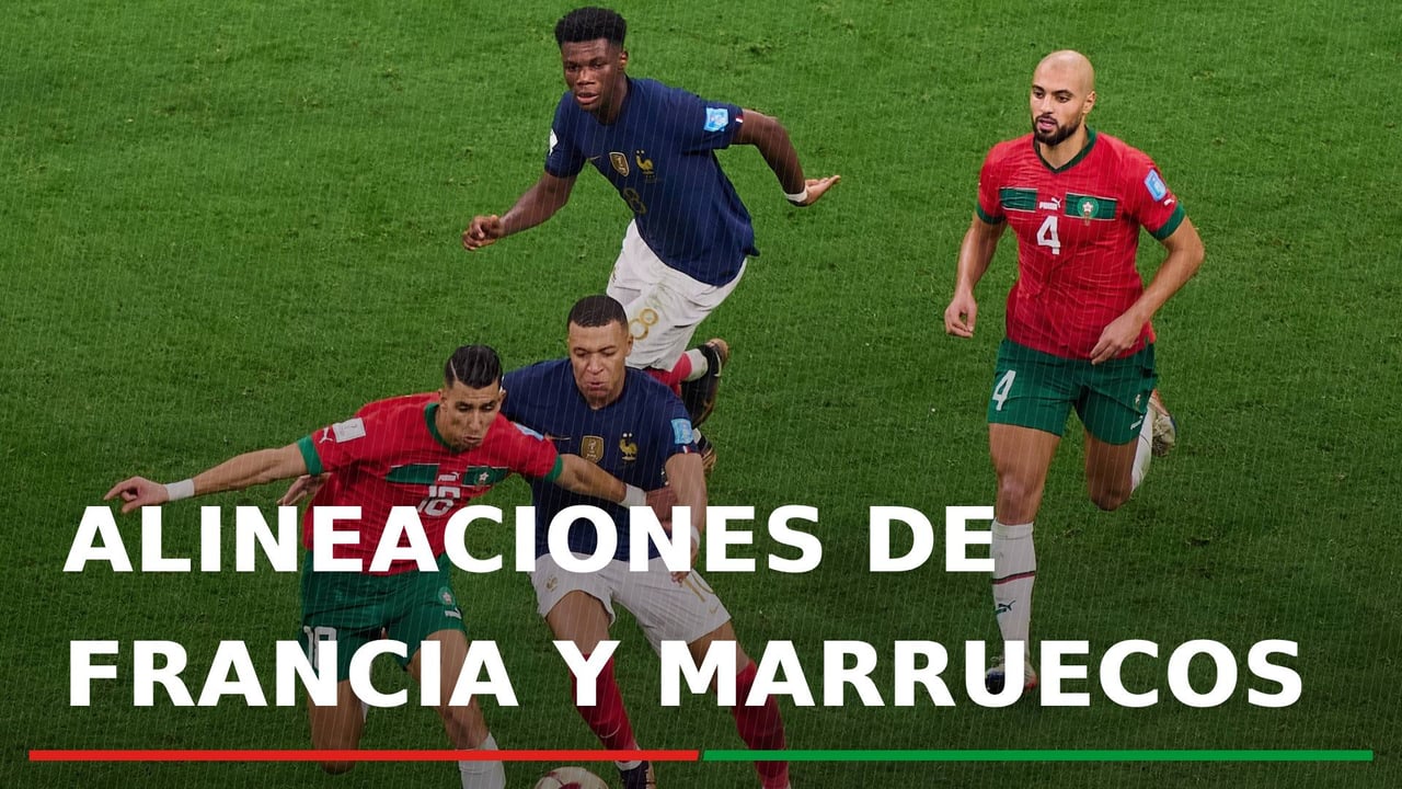 Francia - Marruecos: alineaciones probables, horario, canal y dónde ver en TV hoy el partido de cuartos de final del Mundial 2026