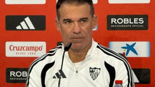 Luis García Plaza 'se mosquea' en la rueda de prensa del Getafe - Sevilla: "No me gusta nada esto, lo digo en serio, el halago debilita"