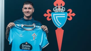 Aleix Febas y Javi Galán, en la primera convocatoria del Celta de Vigo