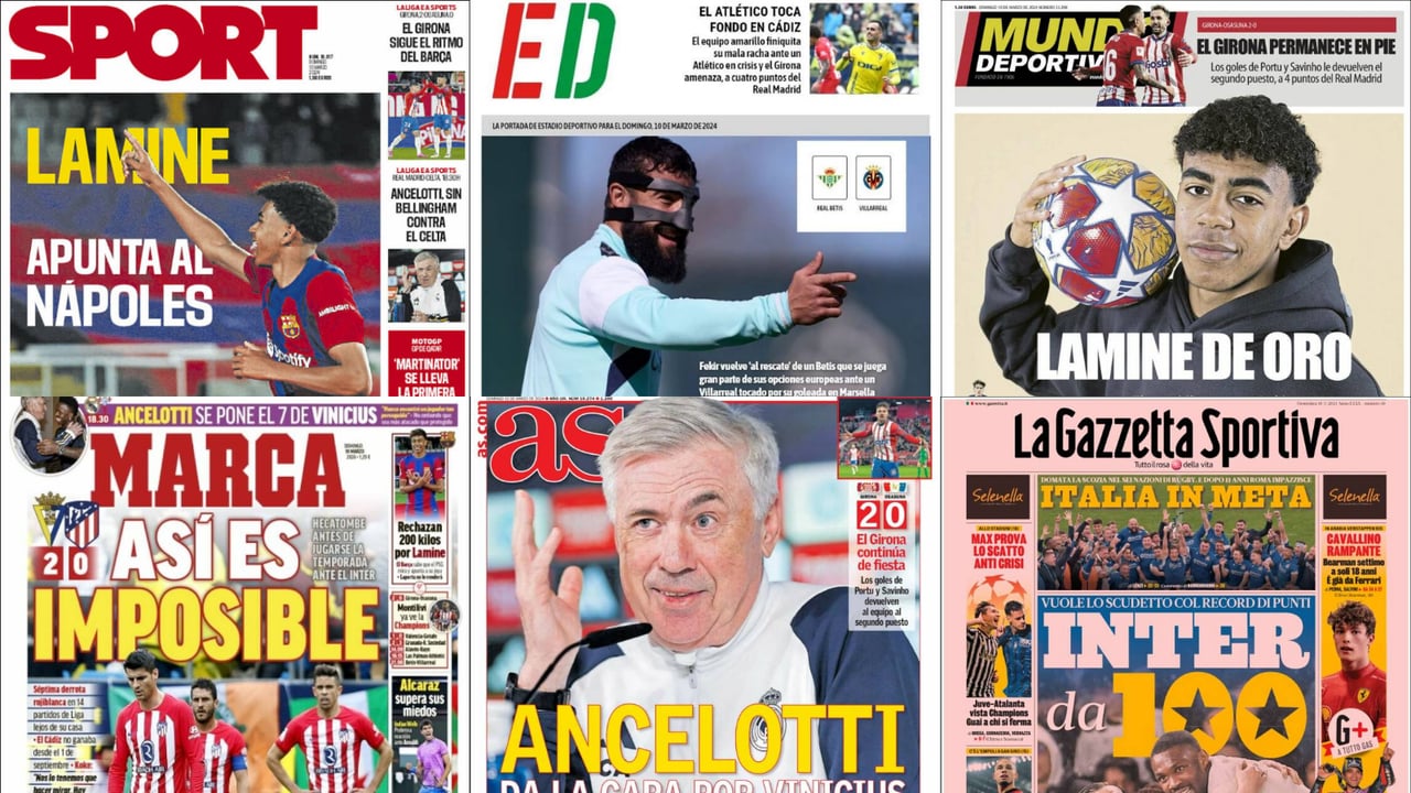 La polémica con Vinicius, la estratosférica oferta por Lamine Yamal, Carlos Alcaraz... así llegan las portadas