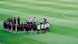 Nuevo entrenamiento del Sevilla con Akor Adams que ultima su fichaje por el Venezia