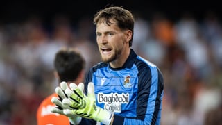 Remiro desvela cómo están las negociaciones con la Real Sociedad para su renovación: "En este momento no hemos hablado de nada"