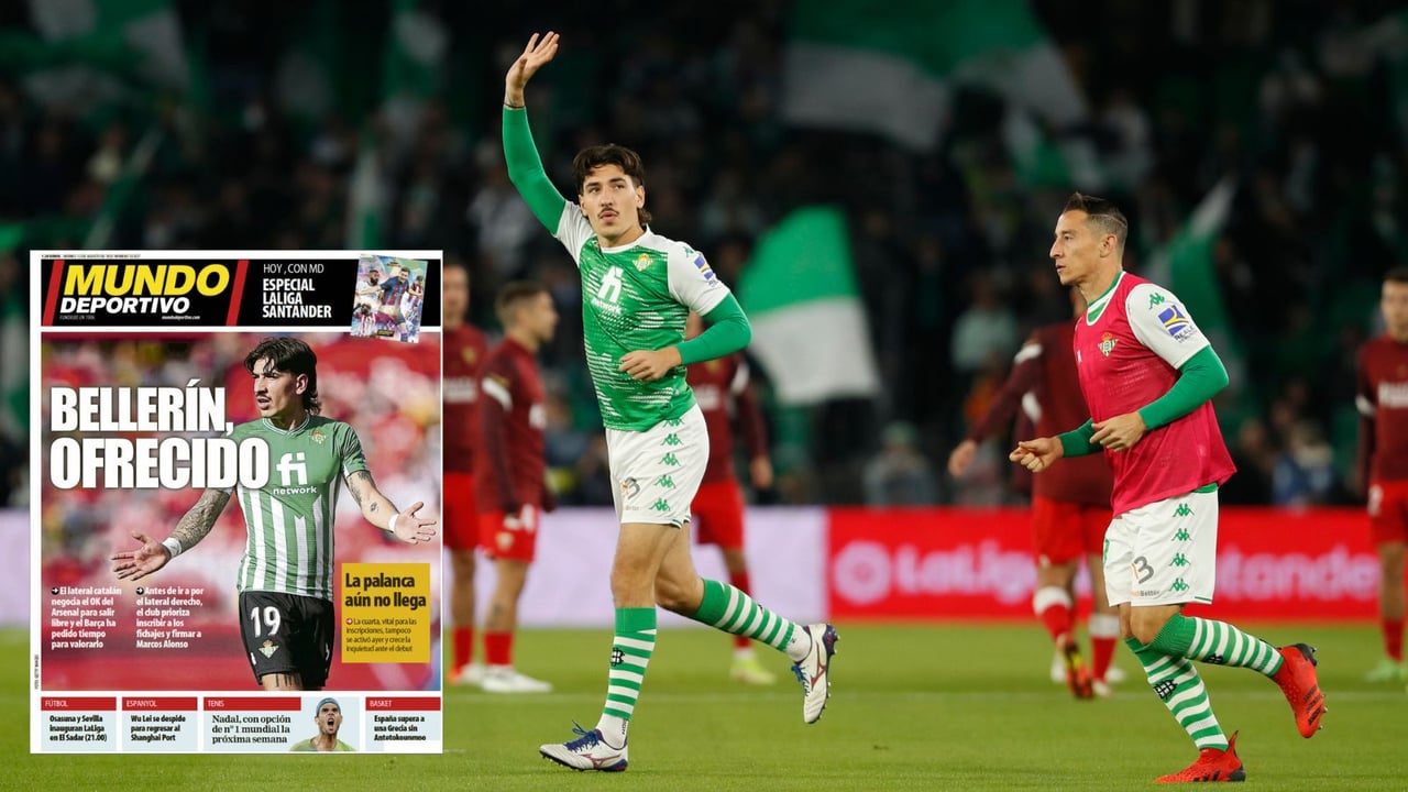 Héctor Bellerín, sobre la mesa del Barça