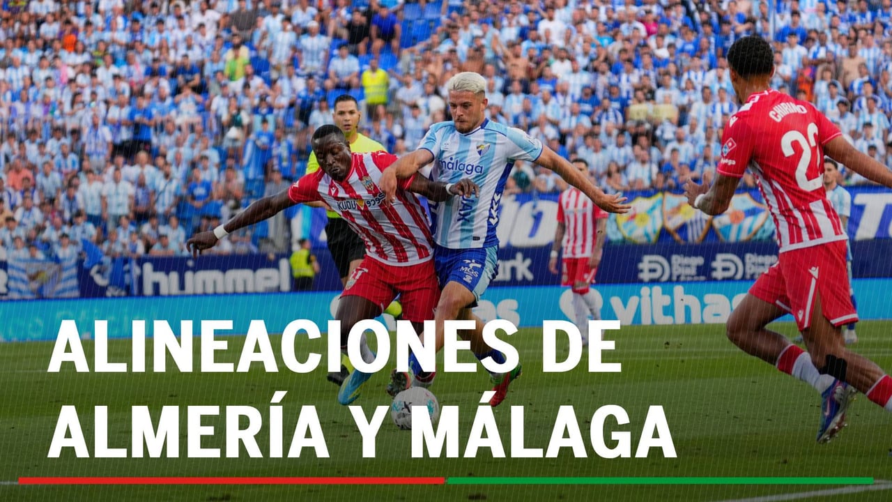 Almería - Málaga: alineaciones probables, horario y dónde ver la vuelta de la final del playoff de ascenso a Primera División