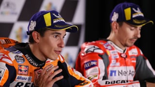 Jorge Lorenzo, campeón del mundo de MotoGP, sobre Marc Márquez: "En persona es un tío muy normal, muy de pueblo; coincidimos en alguna fiesta de Honda y lo pasamos muy bien"
