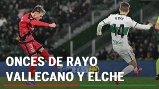Alineaciones Rayo Vallecano - Elche: Alineación probable de Rayo y Elche en la jornada 30 de LaLiga EA Sports