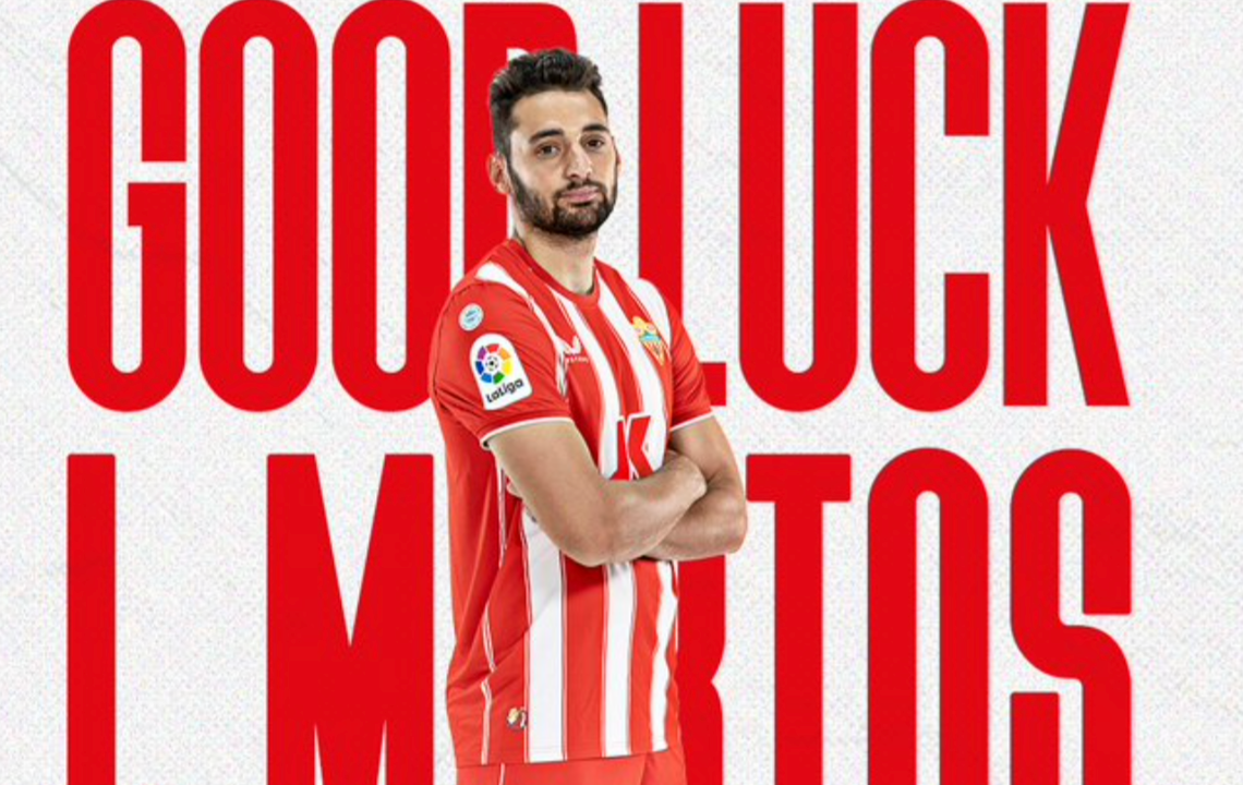 Iván Martos pone fin a su relación con el Almería