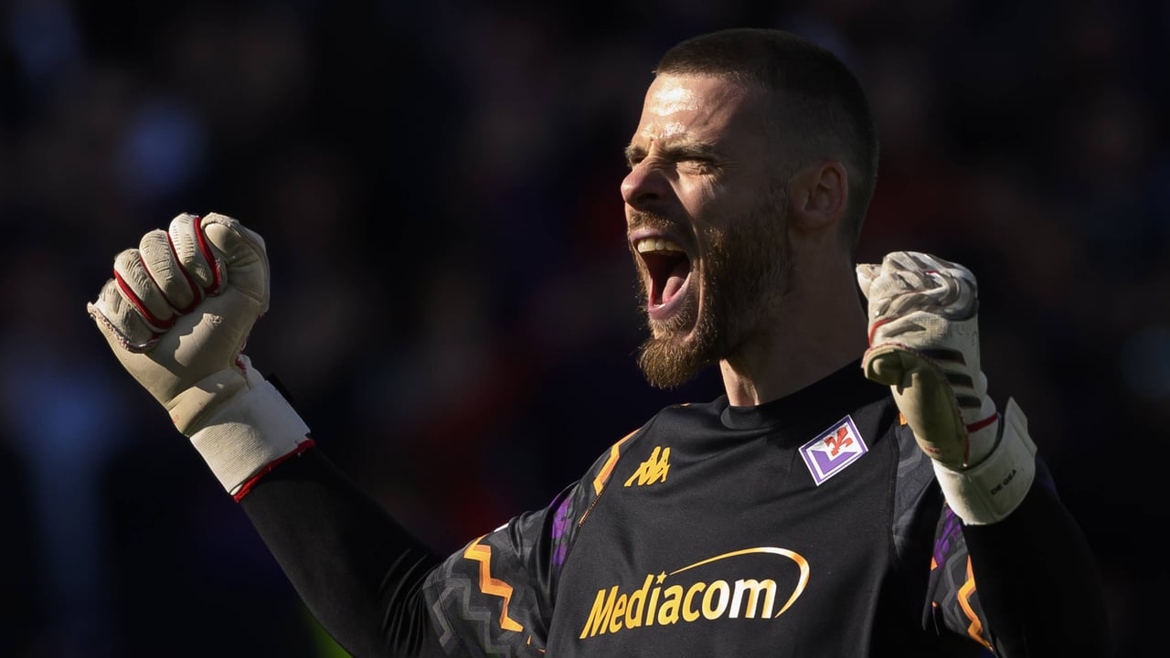 David De Gea, uno de los pilares de la Fiorentina en vísperas de la eliminatoria europea ante el Betis