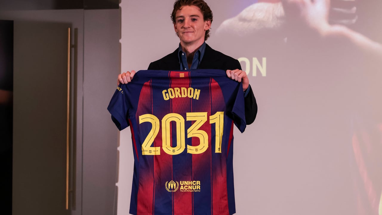 Gordon y la ambición en su nueva etapa: "No me conformo con jugar solo en el Barcelona; quiero ganarlo todo"