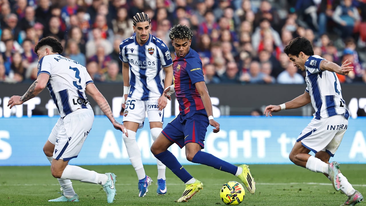Levante - Barcelona: Alineaciones probables, horario, canal y dónde ver por TV el partido de LaLiga EA Sports