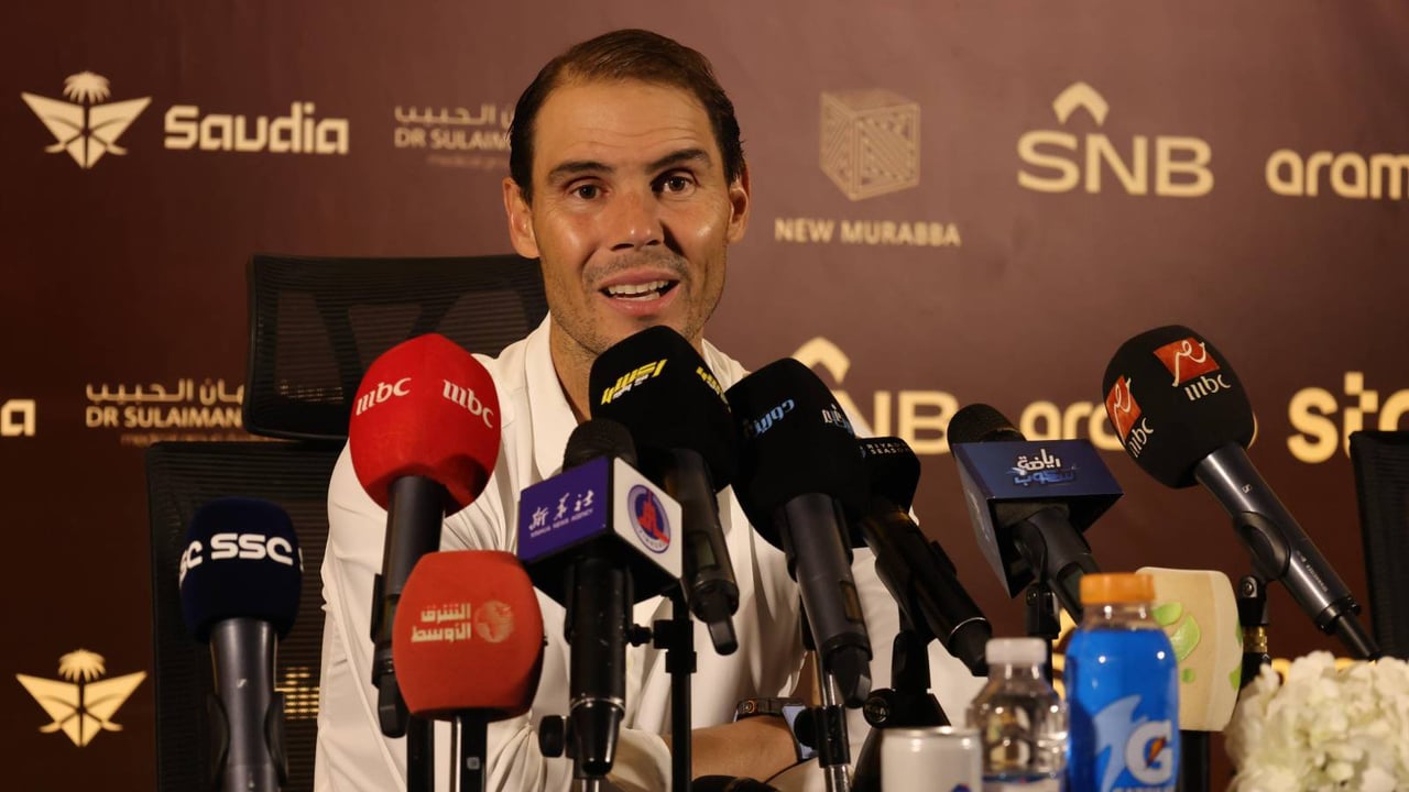 Rafa Nadal se lo comunica a David Ferrer desde Riad