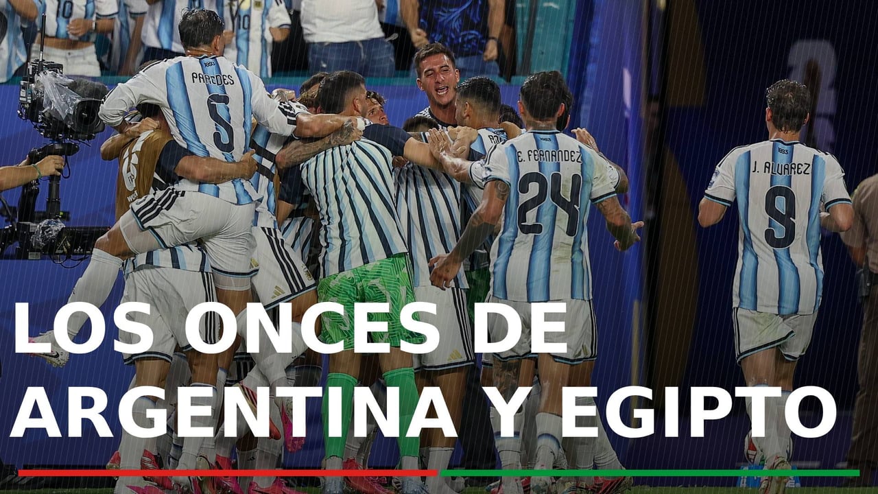 Argentina - Egipto: alineaciones probables, hora, canal y dónde ver en TV hoy el partido de octavos de final del Mundial 2026