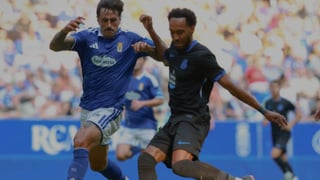 Ilusionante debut de Aubameyang con el Deportivo de la Coruña pese al empate ante el Oviedo