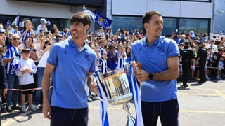 Remiro, Oyarzabal, Elustondo, Barrenetxea, Zubeldia y Aihen Muñoz marcan un hito con la Real Sociedad