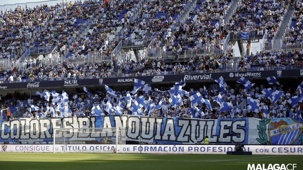 El Málaga llora por el descenso virtual