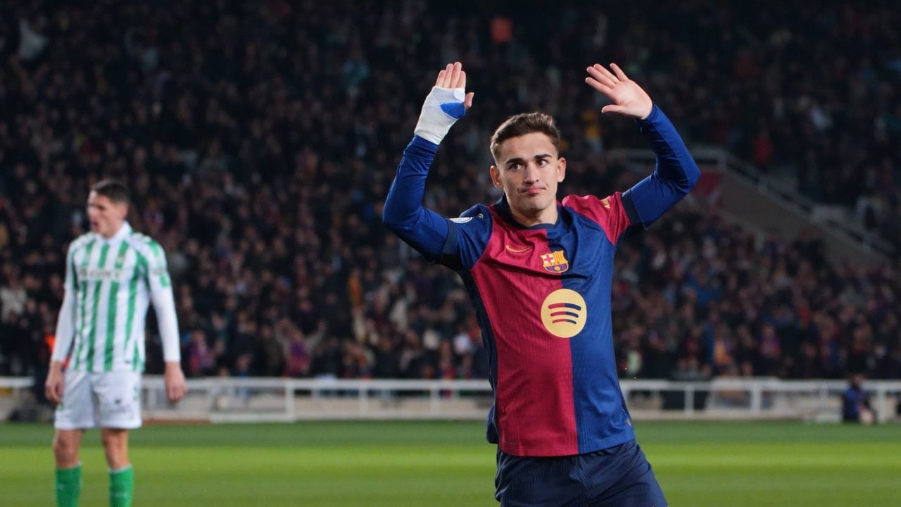 El gesto de Gavi con el Betis