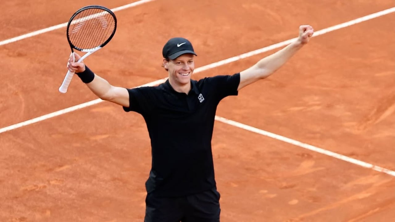 Jannik Sinner completa su obra maestra en el Roma Open