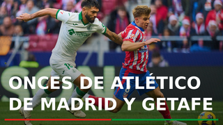 Alineaciones Atlético de Madrid - Getafe CF: posibles onces del Atlético de Madrid y Getafe en el partido de la jornada 28 de LaLiga EA Sports