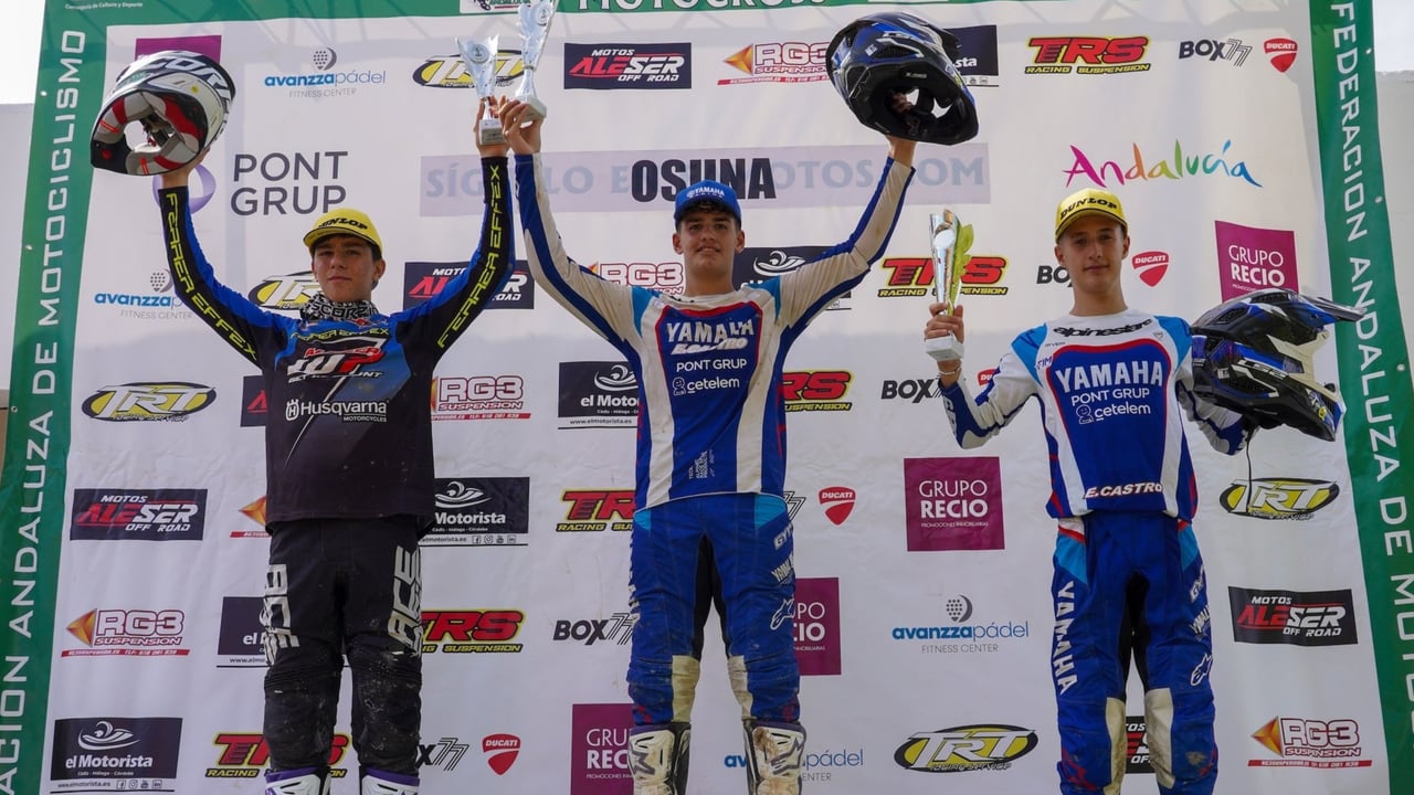 Siete podios para Yamaha Eduardo Castro en el Andaluz de Osuna