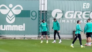 Aitor Ruibal regresa en la penúltima sesión antes de viajar a Getafe