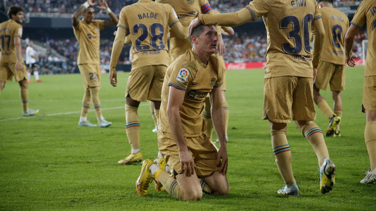 Valencia CF 0-1 FC Barcelona: Lewandowski al rescate