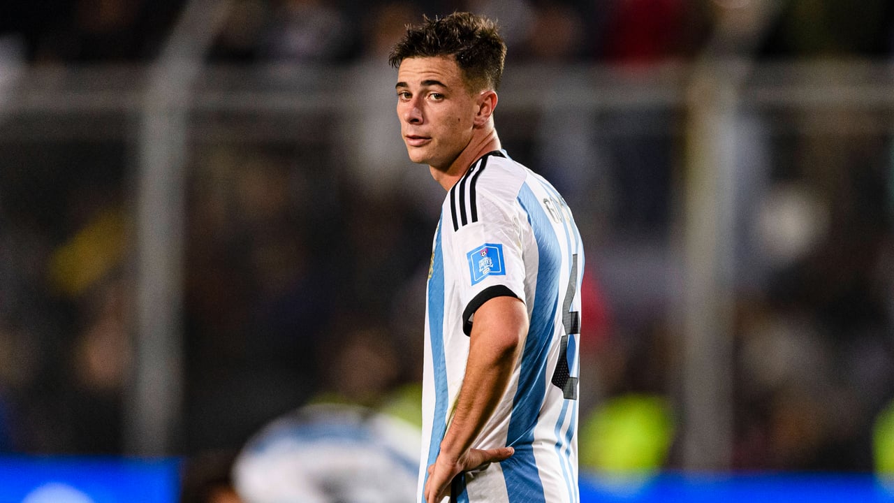 Valentín Gómez, citado a última hora por Lionel Scaloni, acaricia su debut con la Albiceleste