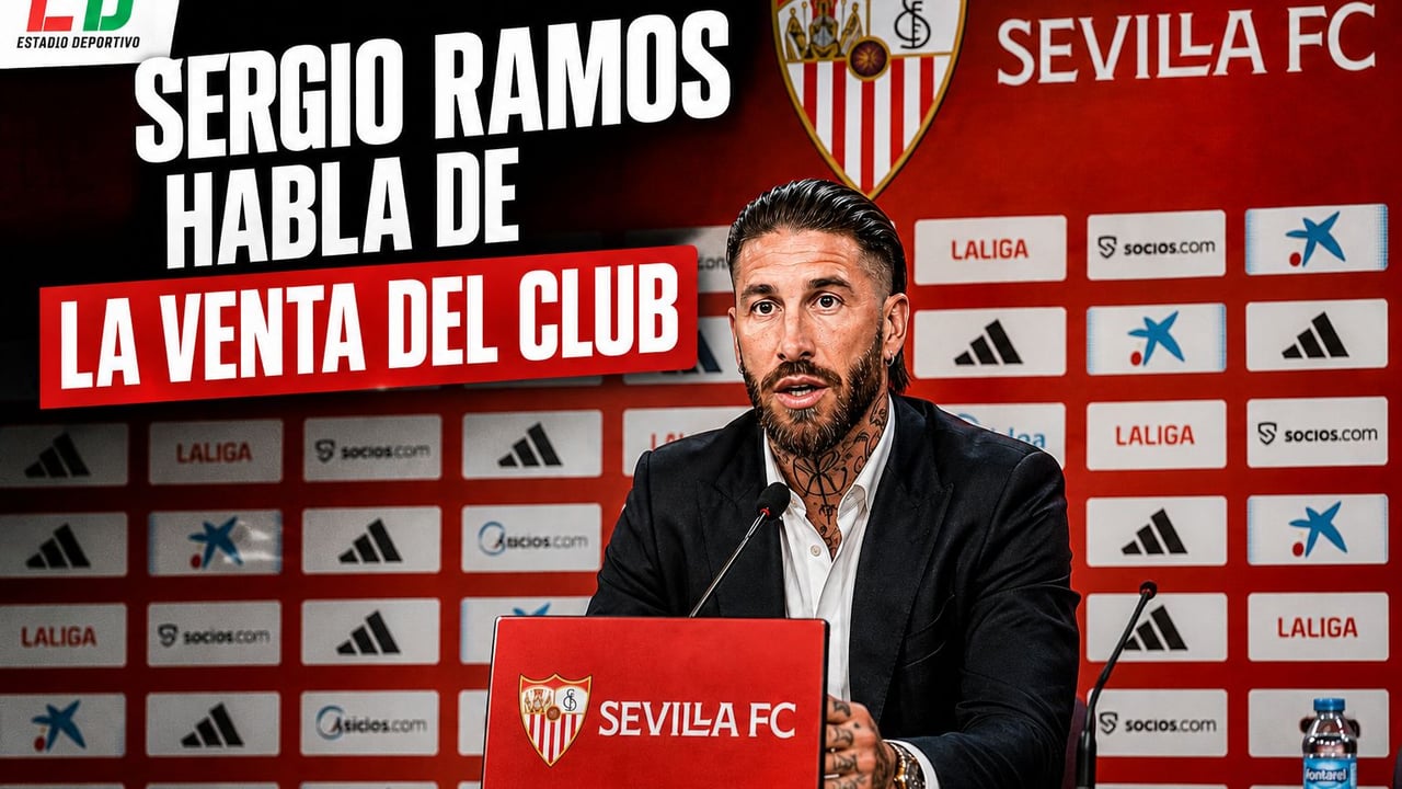 Sergio Ramos: rueda de prensa en directo | Responde al comunicado de las familias del Sevilla FC: Castro, Del Nido, Alés...