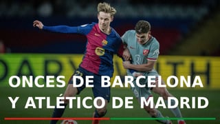 FC Barcelona - Atlético de Madrid: onces, horarios, canal y dónde ver en TV y online el partido de vuelta de semifinales de Copa del Rey 